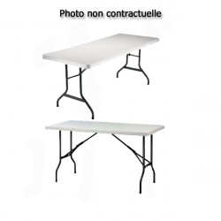 Table plastique pliable