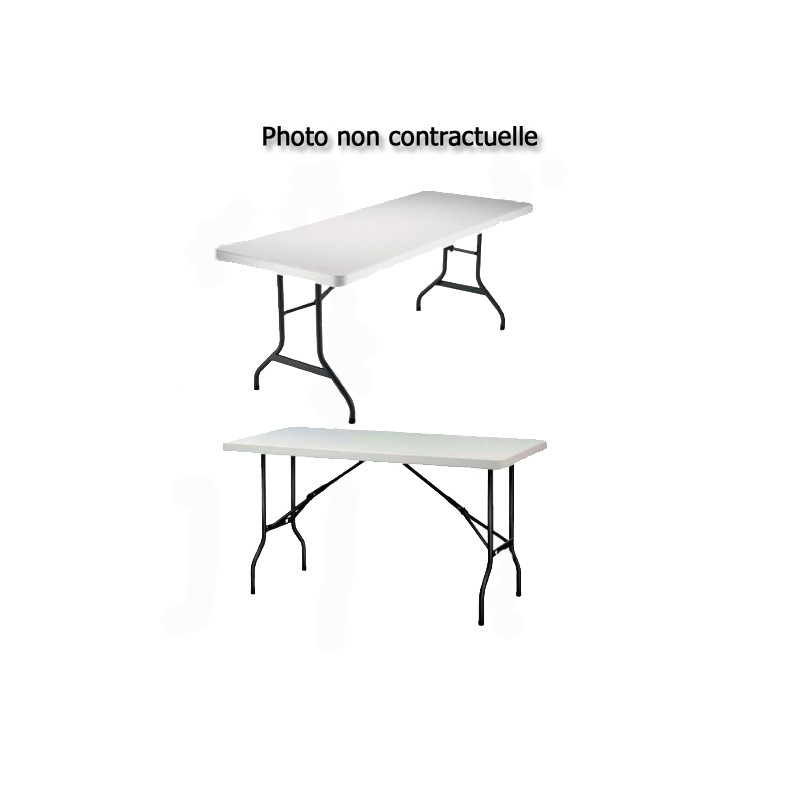 Table plastique pliable